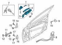 OEM 2022 Hyundai Ioniq 5 HANDLE ASSY-FRONT DOOR OUTSIDE Diagram - 82650-GI600