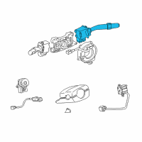 OEM 1999 Toyota Camry Wiper Switch Diagram - 84652-06011