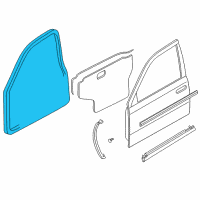 OEM Infiniti Q45 WEATHERSTRIP Front Door RH Diagram - 80830-AT400