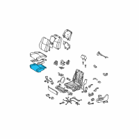 OEM 2011 Toyota Avalon Seat Cushion Pad Diagram - 71512-AC090