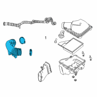 OEM Ford Mustang Air Hose Diagram - BR3Z-9B659-F