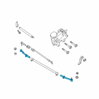 OEM 2019 Ford F-350 Super Duty Outer Tie Rod Diagram - HC3Z-3A131-E