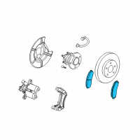 OEM 2006 Saturn Ion Pad Kit-Rear Disc Brake Diagram - 10365723