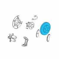 OEM 2007 Chevrolet Cobalt Rotor Diagram - 19303822