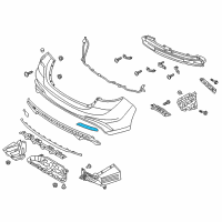 OEM Hyundai Elantra Reflector/Reflex Assembly-Rear Lh Diagram - 92405-F2400