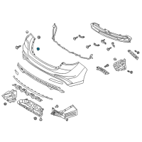 OEM 2018 Hyundai Elantra Retainer Diagram - 86848-25000