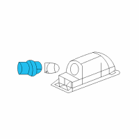 OEM 2016 Chevrolet Camaro License Lamp Diagram - 13251936