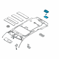 OEM 2020 Hyundai Palisade Lamp Assembly-Luggage Compartment Diagram - 92620-C5100-MMH