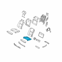 OEM BMW X6 Padded Section, Comfort Seat Diagram - 52-10-7-292-790