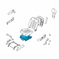 OEM 2011 Kia Sedona Cushion Assembly(W/O Track Diagram - 881004D223AGU