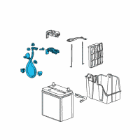 OEM 2012 Honda Insight Cable Assembly, Starter Diagram - 32410-TM8-A00