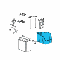 OEM 2014 Honda CR-Z Box, Battery Diagram - 31521-TF0-900