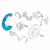 OEM Chevrolet Camaro Splash Shield Diagram - 22802366