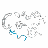 OEM 2016 Chevrolet Camaro Front Speed Sensor Diagram - 84256808