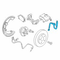 OEM 2021 Chevrolet Camaro Brake Hose Diagram - 84237976