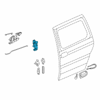 OEM 1999 Oldsmobile Silhouette Latch Diagram - 10347139