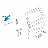 OEM 2004 Pontiac Montana Lock Diagram - 25780728