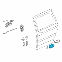 OEM 2007 Buick Terraza Handle, Outside Diagram - 19257100