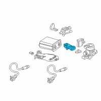 OEM Pontiac Torrent Manifold Absolute Pressure Sensor Sensor Diagram - 12614970