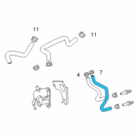 OEM 2015 Toyota Avalon Inlet Hose Diagram - 32941-06080