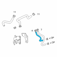 OEM 2018 Toyota Avalon Outlet Hose Diagram - 32942-06070