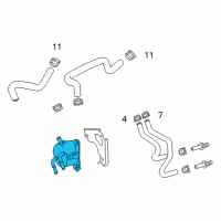 OEM 2013 Lexus ES350 Cooler, Transmission Diagram - 33493-33040