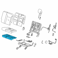 OEM 2020 Buick Enclave Seat Cushion Pad Diagram - 84202603