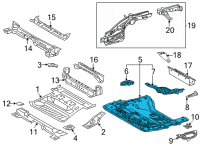 OEM 2022 Lexus NX450h+ PANEL SUB-ASSY, RR F Diagram - 58301-78902