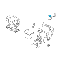 OEM Nissan Quest Cup Holder Assembly Diagram - 88741-5Z000