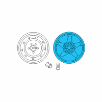 OEM Jeep Wrangler Aluminum Wheel Diagram - 1AH78PAKAE