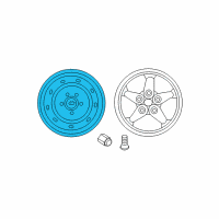 OEM 2007 Jeep Wrangler Steel Wheel Diagram - 1AH73S4AAD