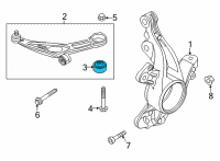 OEM Ford Maverick BUSHING - SHOULDERED Diagram - LX6Z-3069-B