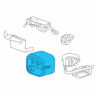 OEM 2014 Chevrolet Corvette Mount Bracket Nut Diagram - 39098012