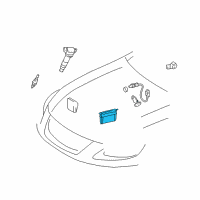 OEM 2010 Lexus GS450h Engine Control Computer Diagram - 89661-30Q20