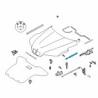 OEM 1996 BMW Z3 Gas Pressurized Spring Diagram - 51-23-8-397-401