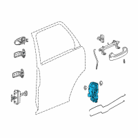 OEM 2002 Saturn Vue Lock Assembly Diagram - 15900270