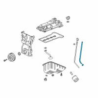 OEM Chevrolet Spark Oil Tube Diagram - 25186849