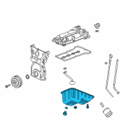 OEM 2013 Chevrolet Spark Oil Pan Diagram - 25189002