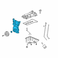 OEM Chevrolet Spark Front Cover Diagram - 25185078