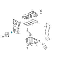 OEM 2014 Chevrolet Spark EV Front Crank Seal Diagram - 25196119