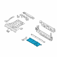 OEM 2008 BMW X5 Trunk Floor Diagram - 41-12-7-174-380