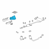 OEM Pontiac Shield-Exhaust Manifold Heat (Upper) Diagram - 12596907