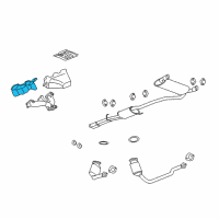 OEM Buick Terraza Manifold Gasket Diagram - 12605580