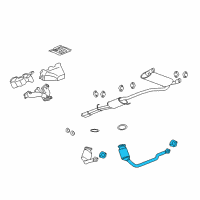 OEM 2008 Saturn Vue Converter & Pipe Diagram - 96817443