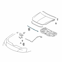 OEM 2009 Ford Taurus X Support Rod Diagram - 8F9Z-16826-A