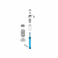 OEM 2019 Hyundai Elantra GT Rear Shock Absorber Assembly Diagram - 55310-G3700