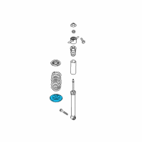 OEM 2021 Hyundai Ioniq Rear Spring Pad, Lower Diagram - 55360-F2100