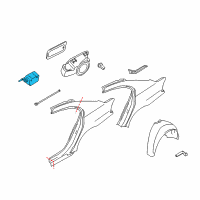 OEM 2003 BMW 745Li Filler Flap Actuator Diagram - 67-11-6-987-624