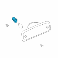 OEM 2015 Nissan NV3500 High Mounting Stop Lamp Socket Assembly Diagram - 26597-9B90A