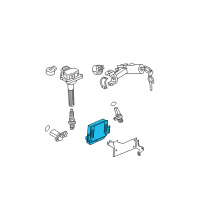 OEM 2003 Infiniti G35 Engine Control Module Computer Diagram - 23710-AM608